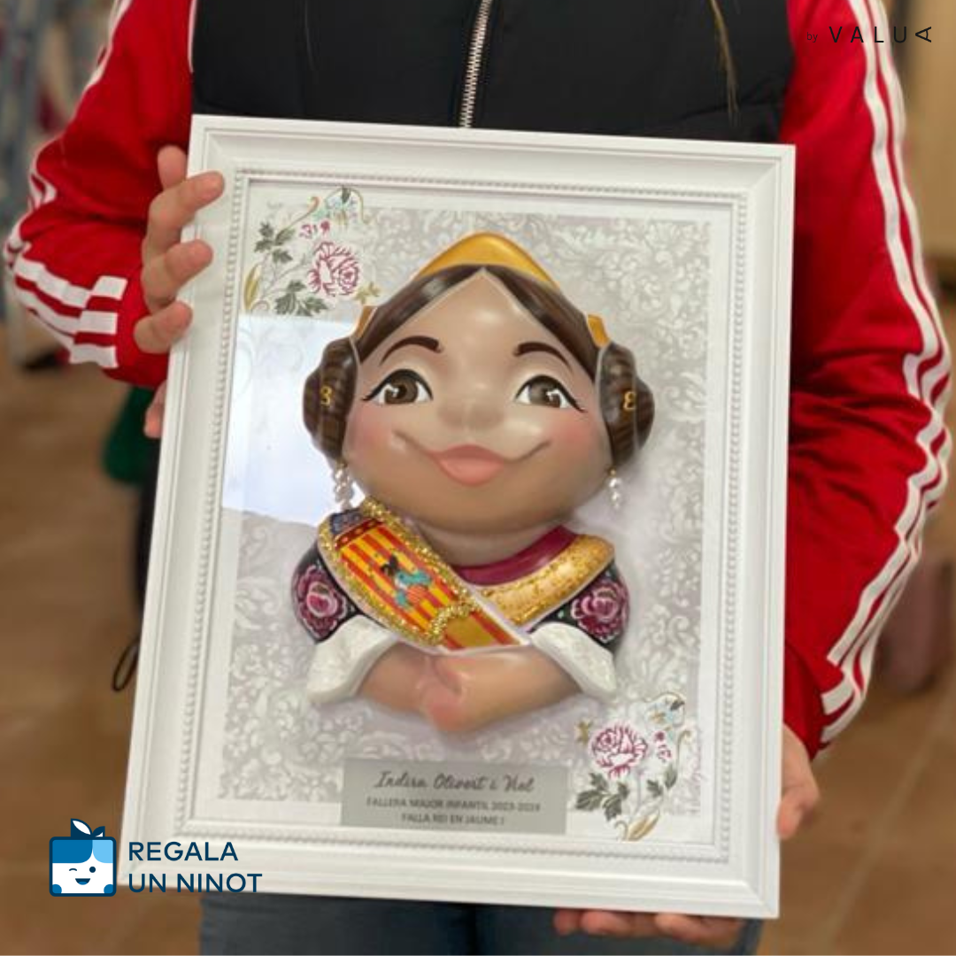 cuadro ninot personalizado de fallera mayor