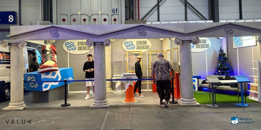 activació-marca-fira-Scapworld-figura-creativa-StreamSneakers-Jordan1-valua