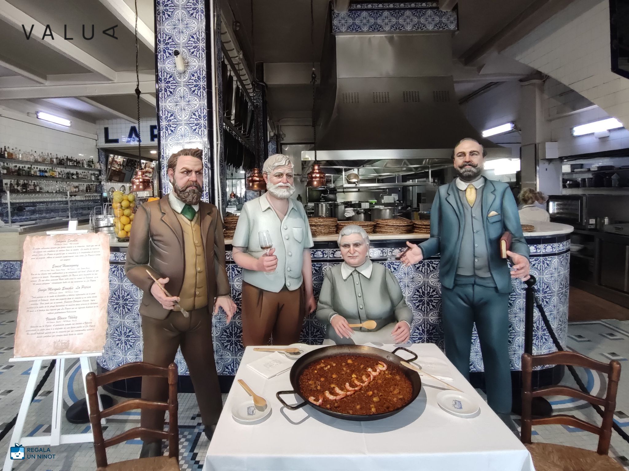 tematización del restaurante La Pepica-valua